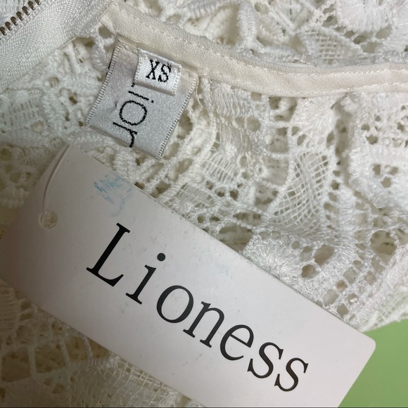 PRINCESS POLLY Lioness Sheer White Lace Crop Top - Picture 12 of 12